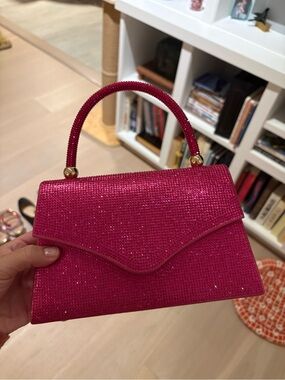 Sparkling Hot Pink Top-Handle Mini Bag